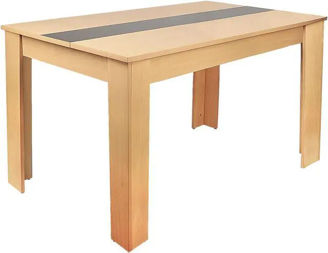 Alt view image 2 of 7 - QIGRIF furniture Store Modern Home Dining Table Office Desk, Modern Minimalist Style Writing Study Table, Size 55.1(L)*31.5(W)*29.5(H)