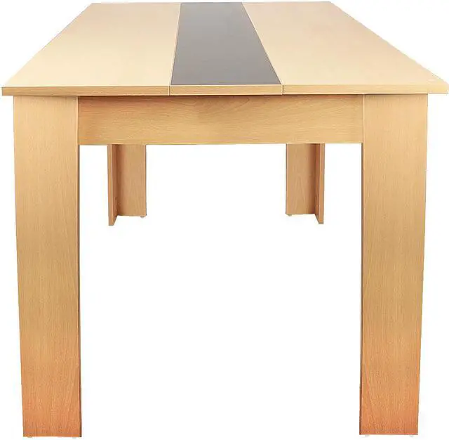 Alt view image 3 of 7 - QIGRIF furniture Store Modern Home Dining Table Office Desk, Modern Minimalist Style Writing Study Table, Size 55.1(L)*31.5(W)*29.5(H)