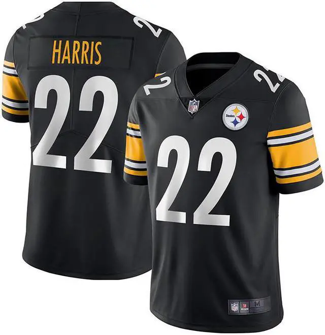 Alt view image 2 of 7 - Meitu Rugby League 2021-2022 Pittsburgh Steelers Smith Schuster Jersey No. 19 Top White Yellow Black