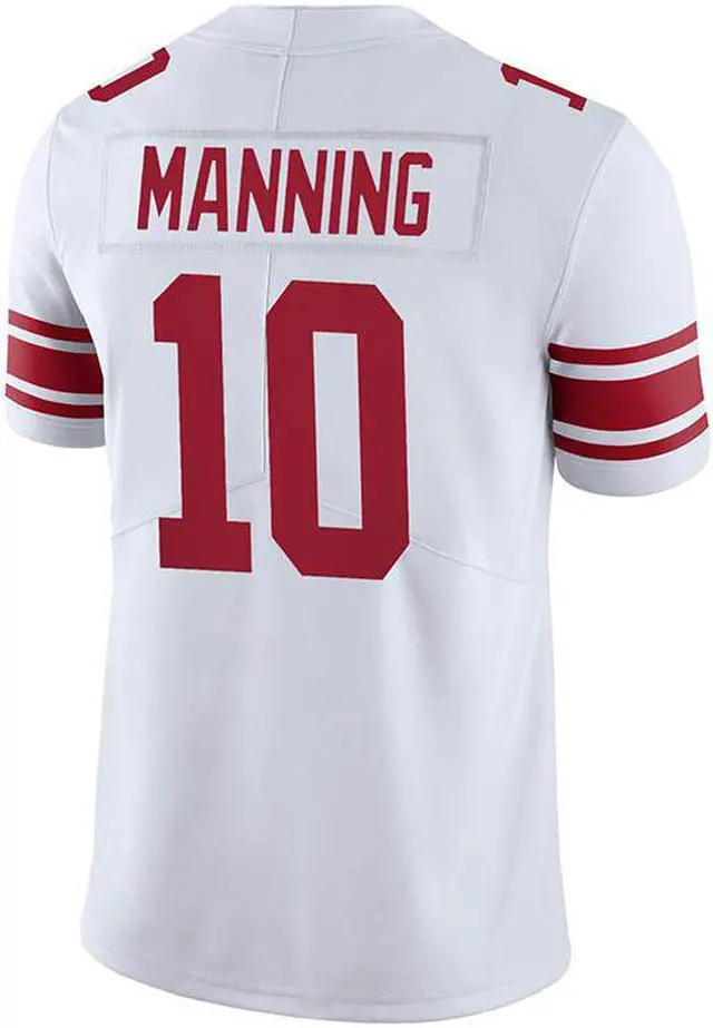 Alt view image 7 of 7 - Meitu Rugby League 2021-2022 New York Giants Manning Jersey No. 10 Top White Blue