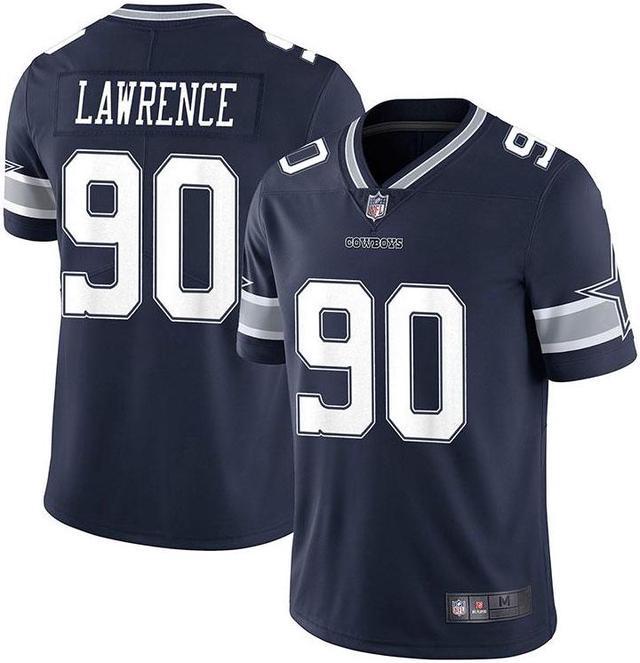 NFL 2021-2022 Dallas Cowboys Lawrence Jersey No. 90 Top Blue Black White