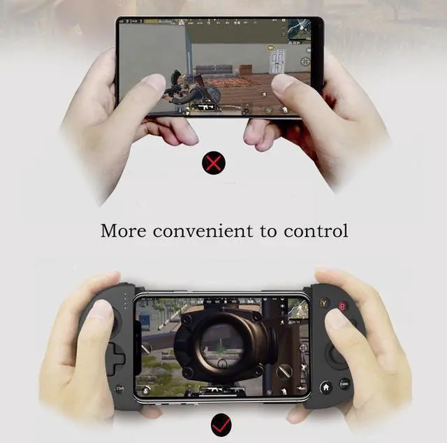 Alt view image 3 of 7 - Retractable Joystick game controller compatible with Android/iOS mobile phone gamepad