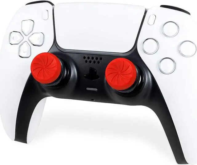 Alt view image 6 of 7 - KontrolFreek FPS Freek Inferno for Playstation 4 (PS4) and Playstation 5 (PS5) Controller | Performance Thumbsticks | 2 High-Rise Concave | Red