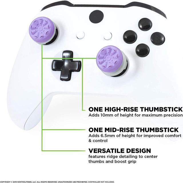 Alt view image 4 of 6 - KontrolFreek FPS Freek Galaxy Purple for Xbox One and Xbox Series X/S Controller | 2 Performance Thumbsticks | 1 High-Rise, 1 Mid-Rise | Purple