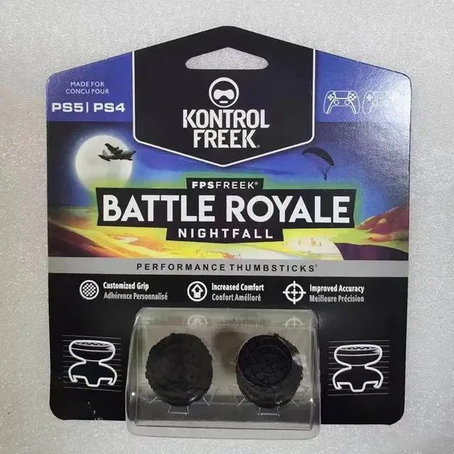 Alt view image 7 of 7 - KontrolFreek FPS Freek Battle Royale Nightfall for PS4 and PS5 | Performance Thumbsticks | 2 High-Rise Convex Black