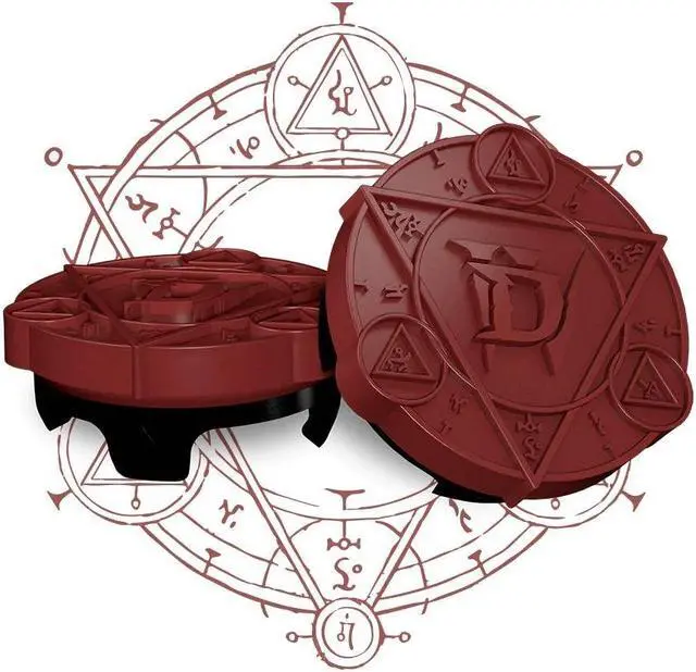 Alt view image 2 of 6 - KontrolFreek FPS Freek Diablo IV for PS4 and PS5 | Performance Thumbsticks | 1 Low-Rise, 1 Low-Rise | Diablo IV Red