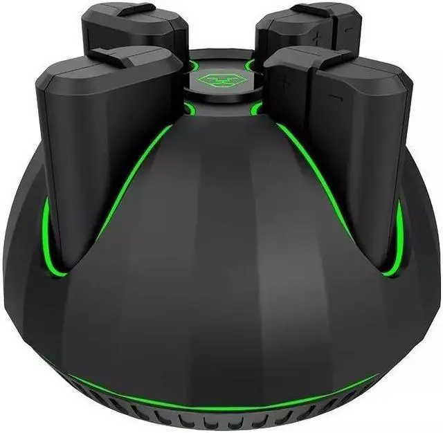 Main image of LGML Charger for Xbox One and Xbox Series with 4 1100mah batteries Black