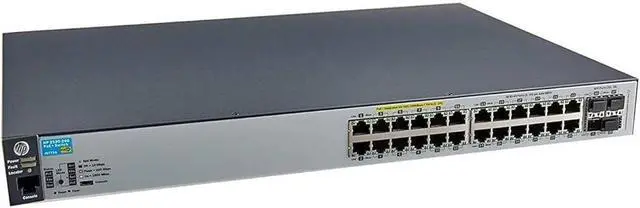 Alt view image 3 of 4 - HP J9773A E 2530-24G-PoE+ Switch - Switch - Managed - 24 x 10/100/1000 (PoE+) + 4 x Gigabit SFP - Desktop, Rack-mountable, Wall-mountable - PoE+