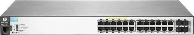 Alt view image 4 of 4 - HP J9773A E 2530-24G-PoE+ Switch - Switch - Managed - 24 x 10/100/1000 (PoE+) + 4 x Gigabit SFP - Desktop, Rack-mountable, Wall-mountable - PoE+