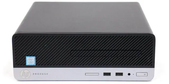 Alt view image 2 of 3 - HP ProDesk 400 G4 SFF High Performance Desktop PC, Black/Silver (Intel Core i3 7th GEN up to 3.90 GHz/ 16GB DDR4 RAM/ 256 SSD/ Windows 10 Pro)