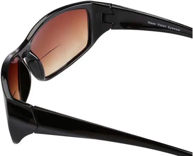 Alt view image 3 of 4 - "The Driver" 2 Pair of Bifocal Sunglasses Featuring High Definition Amber Lenses +1.50 Black