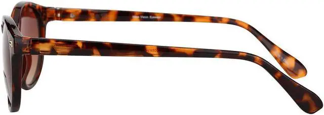 Alt view image 3 of 5 - "The Brilliance" Polarized Bifocal Sunglasses - Round, Full Frame Reading Sunglasses for Women and Men +1.50 Tortoise