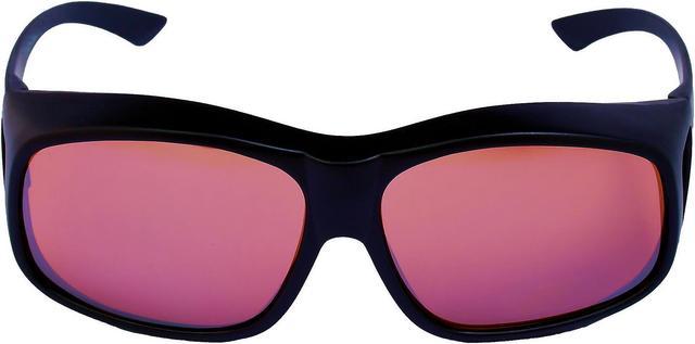 Extra Large Sunglasses that Fit Over Prescription Glasses Featuring (HD)  Blue Blocker Lenses for Men and Women Matte 