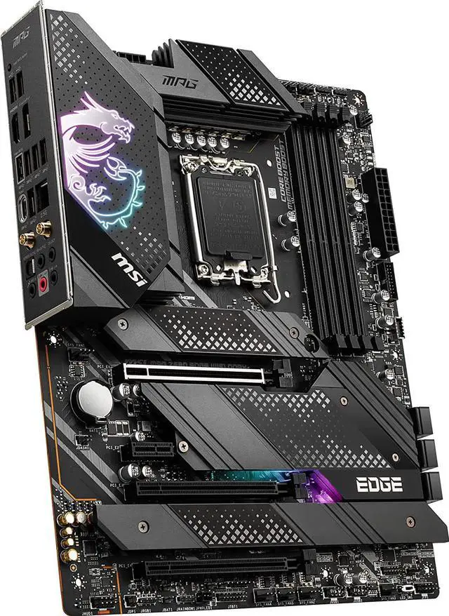 Alt view image 9 of 11 - MSI MPG Z690 Edge Wifi DDR4 Intel LGA 1700 ATX Motherboard