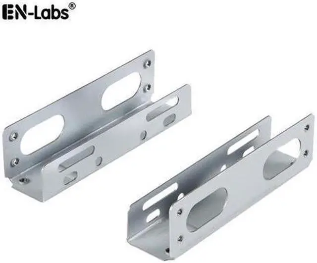 Alt view image 2 of 5 - Internal 3.5" to 5.25" Bay Hard Disk Drive HDD Mounting Bracket Adapter Metal Kit - 3.5 to 5.25 HDD Drive Holder,Convert Any 3.5 Solid State Drive / HDD Into One 5.25 Inch Drive Bay
