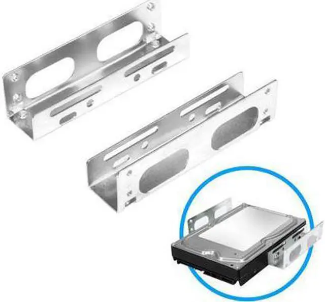 Main image of Internal 3.5" to 5.25" Bay Hard Disk Drive HDD Mounting Bracket Adapter Metal Kit - 3.5 to 5.25 HDD Drive Holder,Convert Any 3.5 Solid State Drive / HDD Into One 5.25 Inch Drive Bay