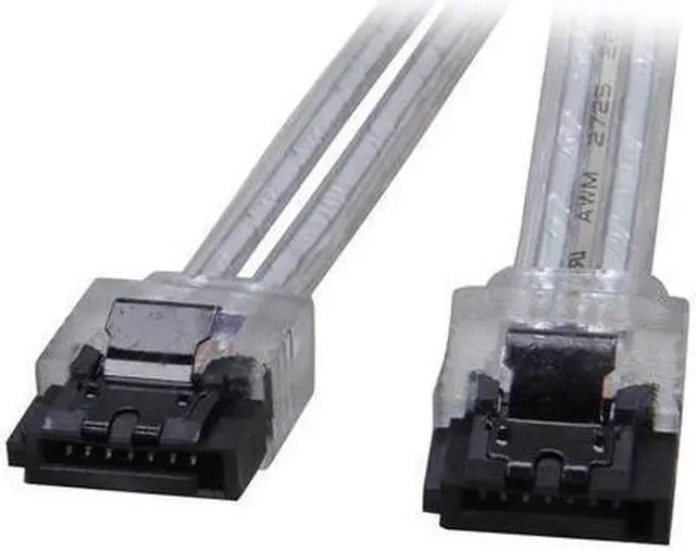 Main image of 10 inch SATA3 SATA III 6Gb/s Serial ATA DATA cable w/ latch Locking for Hard Drive Disk HDD / SSD - Silver