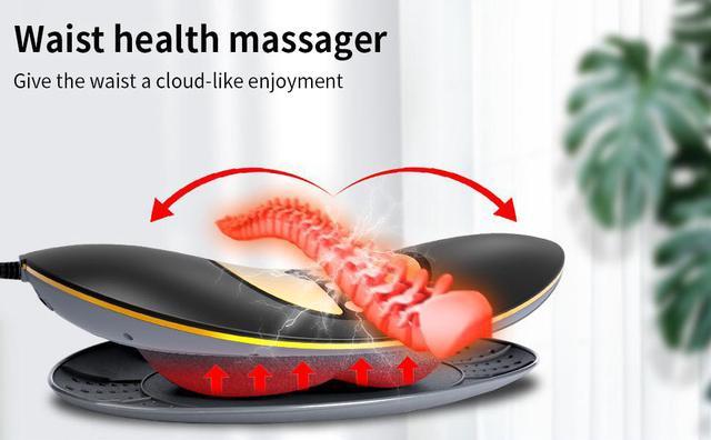 Electric Lumbar Traction Device, Back Traction Device with Dynamic Stretching, 3 Level Adjustable Hot Therapy and Vibration Massage, Stretching The