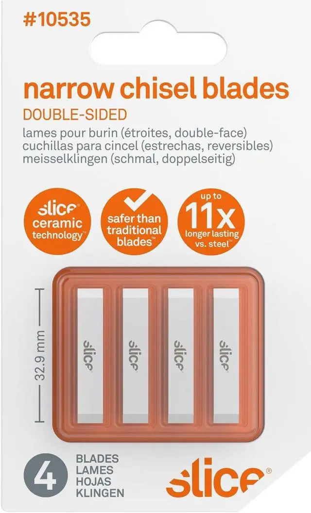 Alt view image 6 of 7 - SLICE 10535 Precision Blade,Double-Sided,White,PK4