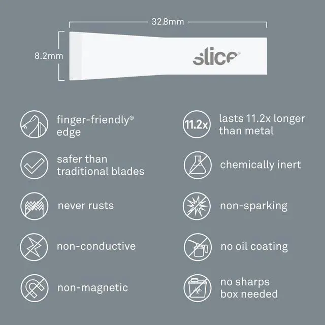 Alt view image 7 of 7 - SLICE 10534 Precision Blade,Single-Edged,White,PK4