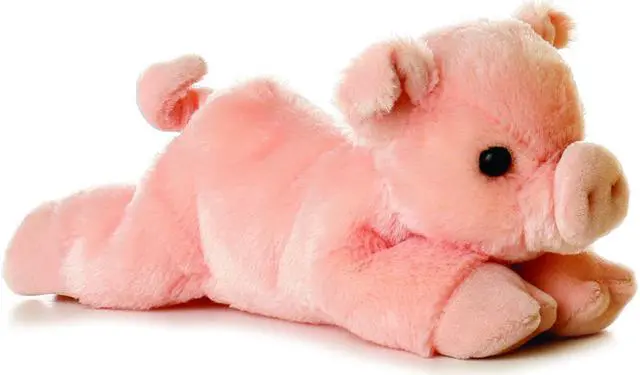 Alt view image 4 of 4 - Aurora® - Small Pink Mini Flopsie - 8" Percy - Adorable Stuffed Animal