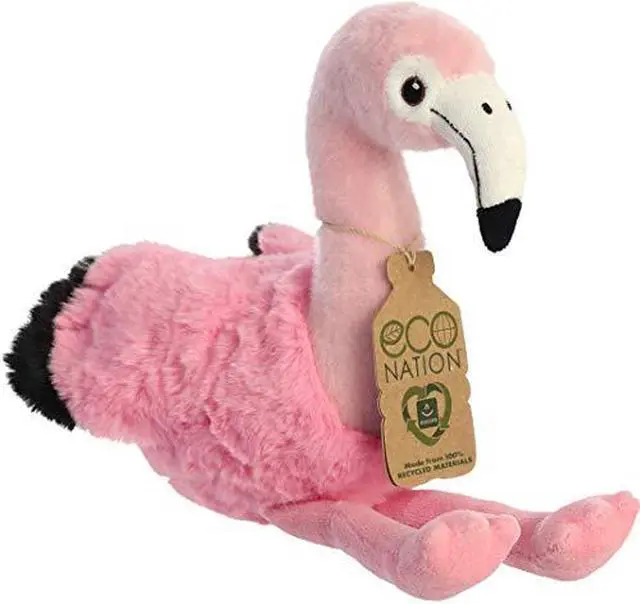 Alt view image 7 of 7 - Aurora® - Medium Pink Eco Nation - 9.5" Flamingo - Eco-Friendly Stuffed Animal