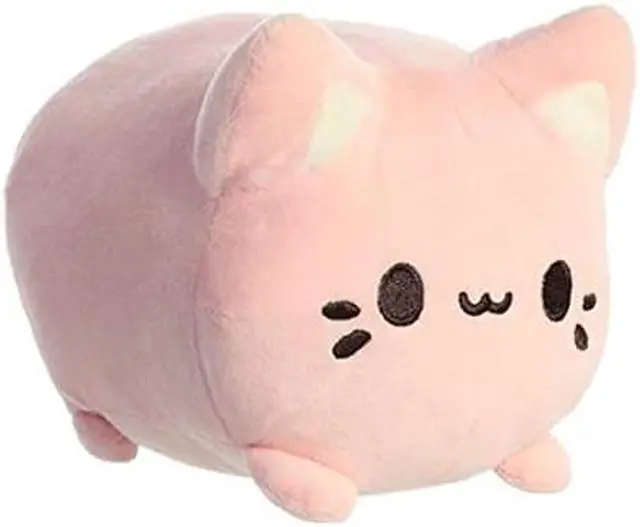 Alt view image 2 of 2 - Aurora® - Small Pink Tasty Peach® - 7" Strawberry Meowchi - Enchanting Stuffed Animal
