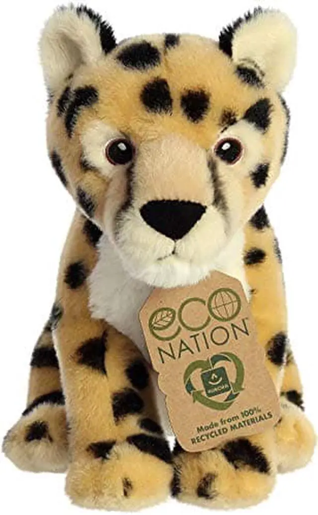 Alt view image 7 of 7 - Aurora® - Small Gold Eco Nation - 9" Cheetah - Eco-Friendly Stuffed Animal