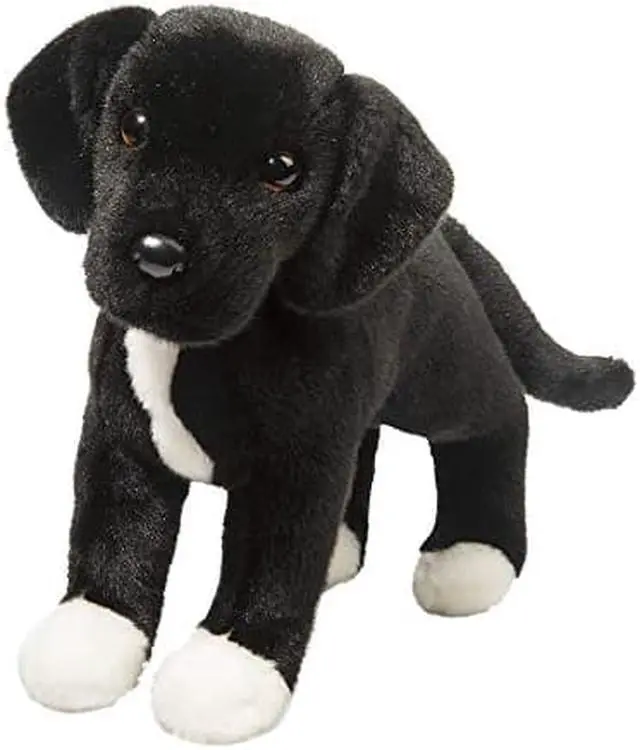 Alt view image 2 of 2 - Twister Black Lab / Pitbull Mix 17" (Rescue Pups) Stuffed Animal Douglas Cuddle