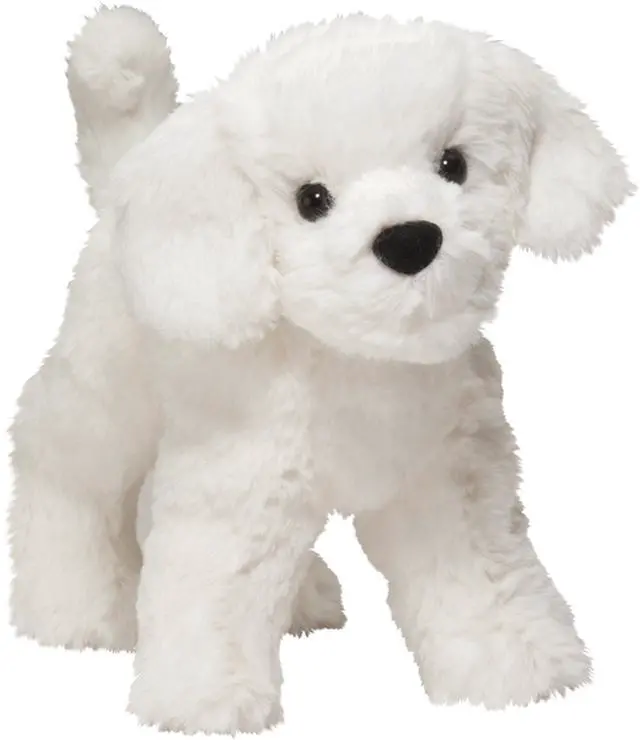 Alt view image 8 of 8 - Dandelion Puff Bichon Frise 8" by Douglas Cuddle Toys