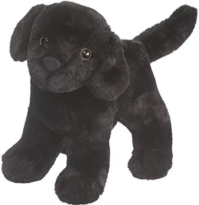 Alt view image 4 of 4 - Abraham Black Lab 7" by Douglas Cuddle Toys