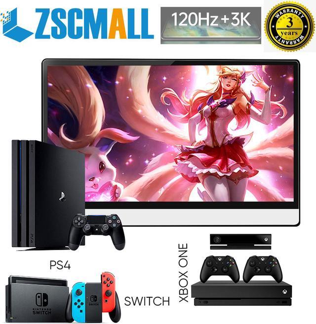 Alt view image 7 of 6 - ZSCMALLS 3K Portable Monitor 3200x1800 Resolution 13.3 Inch Lightweight Dual Display USB C Computer Display with Mini HDMI Type-C,Built-in Speaker for Laptop PC Phone PS4 Xbox Mac Smart Cover Included