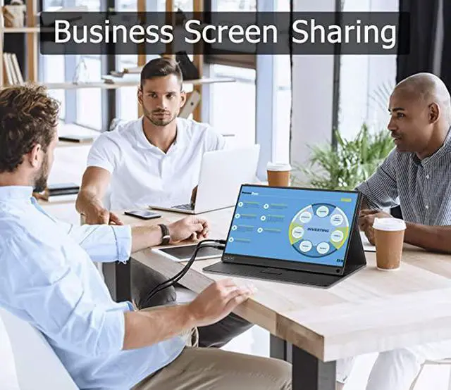 Alt view image 5 of 7 - ZSCMALLS Portable Monitor 15.6 Inch Computer Display 1920×1080 Full HD IPS Screen USB C Gaming Monitor with Type-C HDMI for Laptop PC MAC Phone Xbox PS4, Smart Cover Stand & Screen Protector Included
