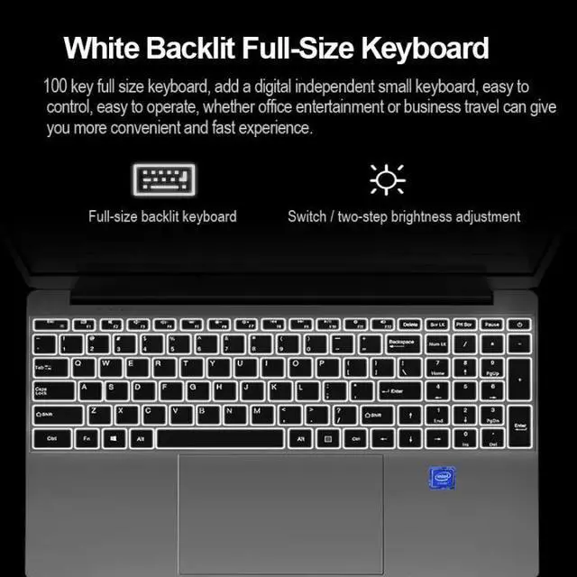 Alt view image 5 of 7 - ZSCMALLS [Intel Core i7] 3 Years Warranty 2020 Laptop Windows 10 RAM8G SSD 15.6 inch Narrow-Frame Metal Silver Backlit Keyboard Game Book Student Office Business 512 GB
