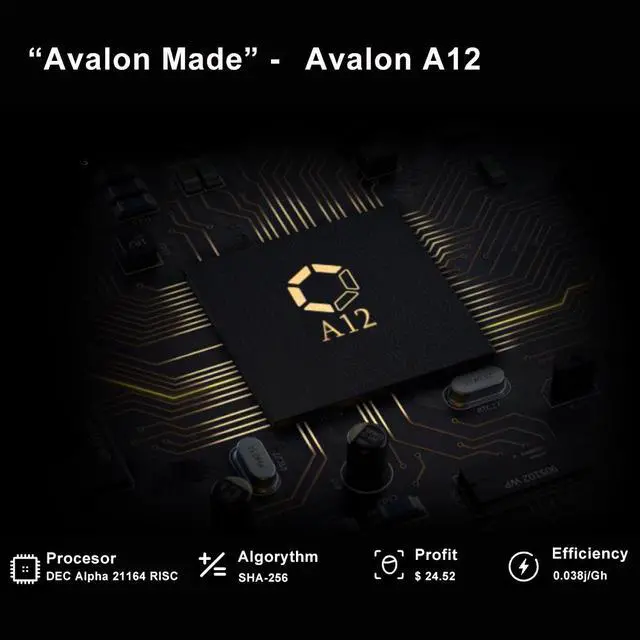 Alt view image 3 of 6 - Bitcoin Miner Avalon 1246 83TH 3420W BTC Crypto Mining Tpm Module