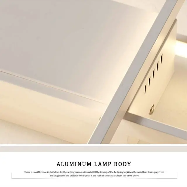 Alt view image 6 of 6 - Ceiling Light Dimmable LED Chandelier with Remote Control,Modern 50W 3-Layer Square Ceiling Lamp Acrylic Flush Mount Ceiling Lights Fixtures for Bedroom Dining Living Room Kitchen(White)