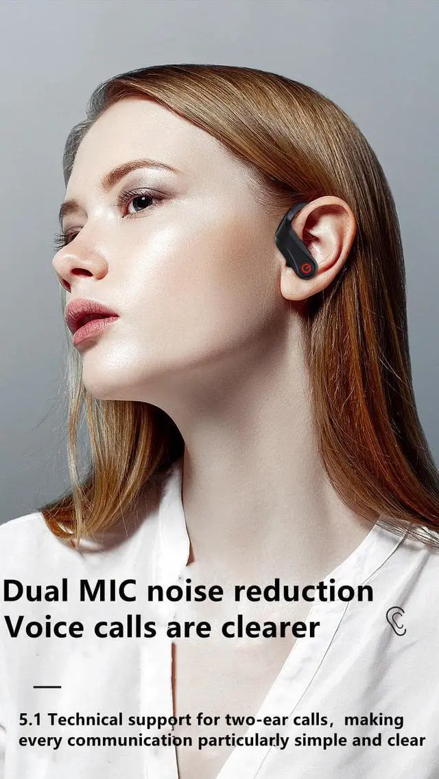 Alt view image 2 of 7 - STARNOONTEK Wireless Bluetooth headset in-ear TWS business movement noise reduction led digital display universal waterproof two ears