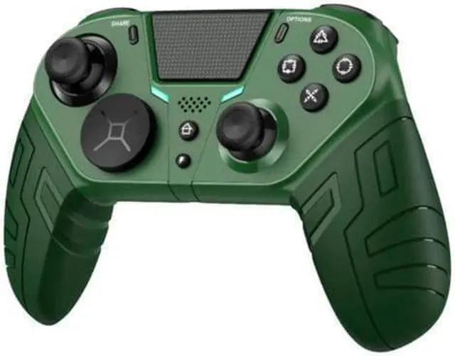 Alt view image 7 of 7 - STARNOONTEK PS4 Wireless Gamepad Controller For PS4 Elite/Slim/Pro Console For Dualshock 4 Gamepad With Programmable Back Button Support PC Green