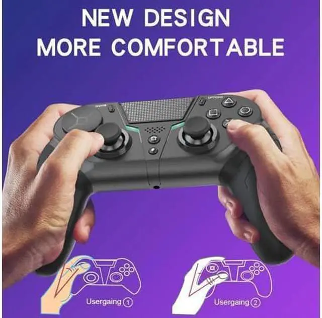 Alt view image 2 of 7 - STARNOONTEK PS4 Wireless Gamepad Controller For PS4 Elite/Slim/Pro Console For Dualshock 4 Gamepad With Programmable Back Button Support PC Green