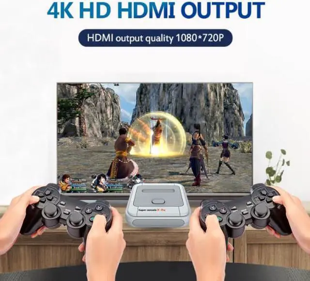 Main image of vibebli Retro Game Console, Super Console X PRO Built-in 50,000+ Games, Video Game Console Systems for 4K TV HD/AV Output, Dual Systems, Compatible with PS1/PSP/MAME/ATARI 256G