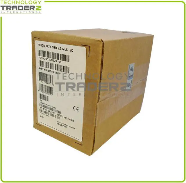 Main image of Hp 653112-B21 100Gb Sata 2.5-In Ssd 653965-001 * Factory Sealed Retail *