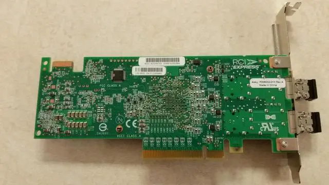 Alt view image 2 of 2 - LPE16002 EMULEX LIGHTPULSE 16GB FIBRE CHANNEL 2P PCI-E HOST BUS ADAPTER