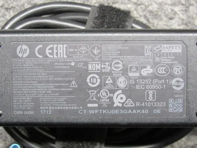 Alt view image 3 of 3 - Hp 45W Hstnn-Ca40 Laptop Ac Power Adapter 854054-002 19.5V 2.31A 741727-001