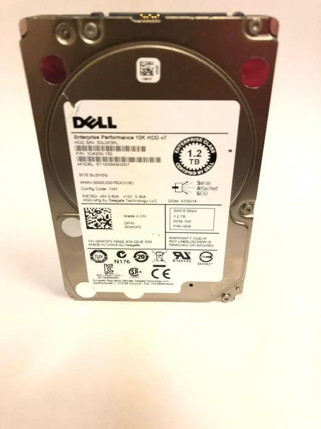 Alt view image 5 of 15 - Dell RMCP3 1.20 TB Hard Drive - 2.5" Internal - SAS (6Gb/s SAS)