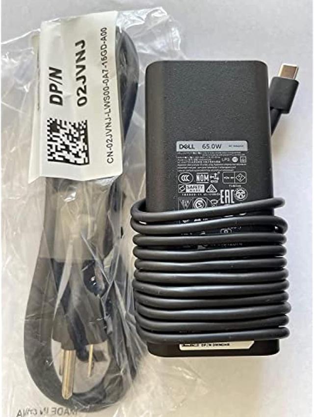 Alt view image 7 of 7 - Dell Laptop Charger 65W Watt Usb Type C Ac Power Adapter La65nm190/Ha65nm190/Da65nm190 Include Power Cord For Dell Xps 12 9250, Xps 13 9350 Compatible With Xps Series And Latitude 5000 Series