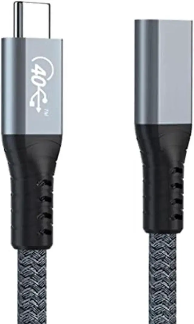 Alt view image 7 of 7 - Cy Usb4 Usb-C Type-C Male To Type-C Female Extension Cable 40Gbps With 100W Charging And 8K@60Hz Compatible With Thunderbolt3/4