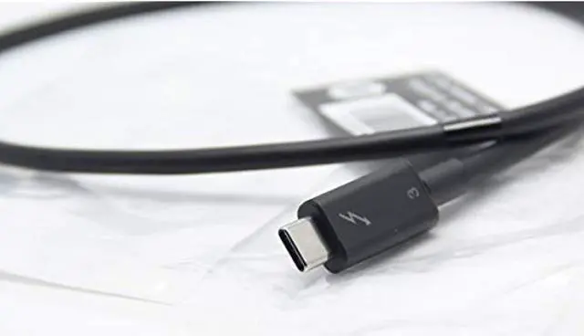 Alt view image 3 of 4 - Thunderbolt 3 Cable: Custom End (Ac+Usb Type-C To Usb Type-C) For Hp Part Number: 843011-001