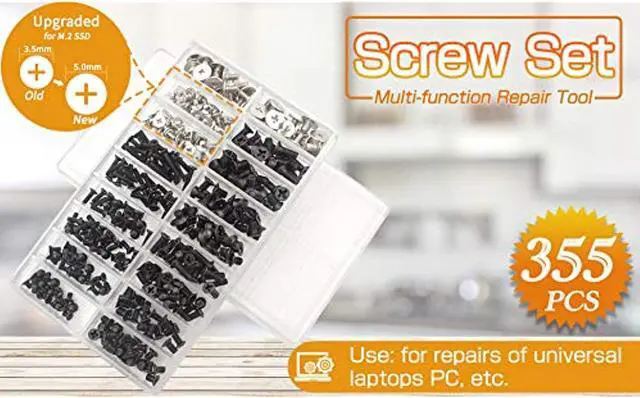 Alt view image 3 of 6 - Laptop Screw Set Pc M2 M3 M2.5 Screw Standoffs For Universal Laptops And Hard Drive Disk M.2 Ssd, 355 Pieces