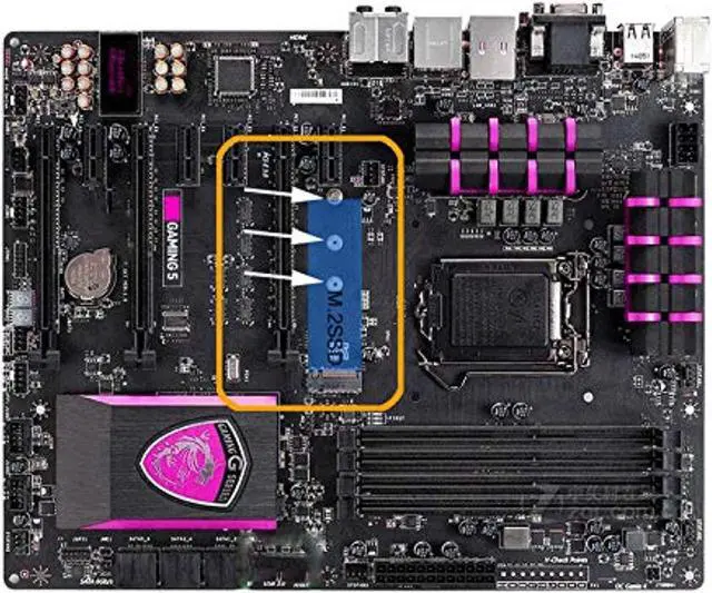 Alt view image 5 of 6 - M.2 Screws,Pcie Nvme M.2 2280 Ssd Hard Disk Mounting Screws Kit