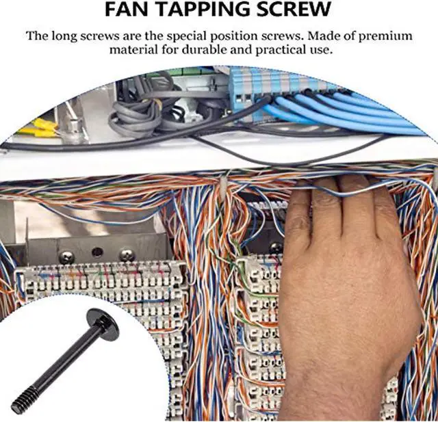 Radiator Screws, 50Pcs Computer Case Pc Fan Screws Black, Round Head ...